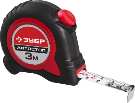 Рулетка ЗУБР &quot;МАСТЕР&quot;, двухкомпонентный корпус, автостоп, 3м/16мм 34052-03-16 купить в Нефтеюганске