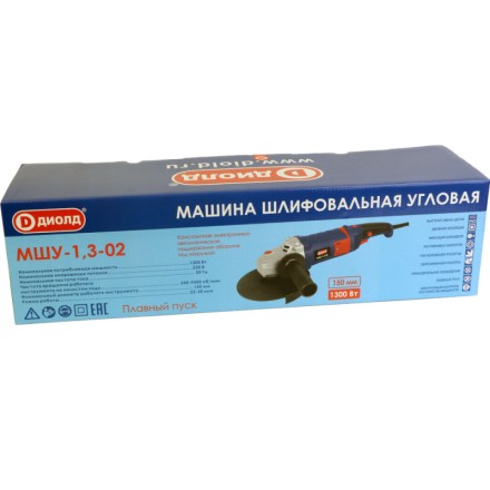 Угловая шлифмашина (болгарка) Диолд МШУ-1,3-02 (константная электроника) купить в Нефтеюганске