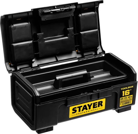 Ящик для инструмента &quot;TOOLBOX-16&quot; пластиковый, STAYER Professional 38167-16 купить в Нефтеюганске