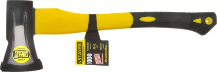 Топор-колун STAYER &quot;PROFESSIONAL&quot; кованый с двухкомпонентной фиберглассовой рукояткой, &quot;ушастый&quot;, 1кг/450мм 20623-10 купить в Нефтеюганске