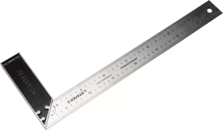 Угольник STAYER &quot;PROFI&quot; столярный, гравированная шкала, нержавеющее полотно 37мм, 400мм 3431-40_z01 купить в Нефтеюганске