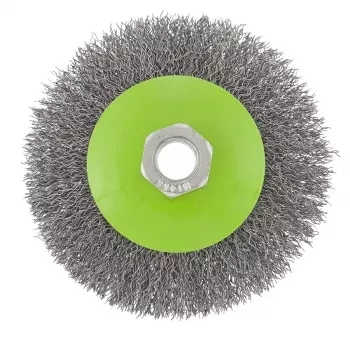 Щетка для УШМ 100 мм М14 &quot;тарелка&quot; витая проволока СИБРТЕХ 746087 купить в Нефтеюганске