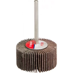 Круг шлифовальный ЗУБР "МАСТЕР" веерный лепестковый, на шпильке, тип КЛО, зерно-электрокорунд нормальный, P320, 15х30мм 36600-320