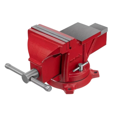 Тиски слесарные, 125 мм, поворотные, с наковальней// Matrix 18601 купить в Нефтеюганске