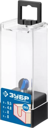 ЗУБР 9.5 x 8 мм, радиус 4.8 мм, фреза пазовая галтельная, Профессионал (28751-9.5-8) купить в Нефтеюганске