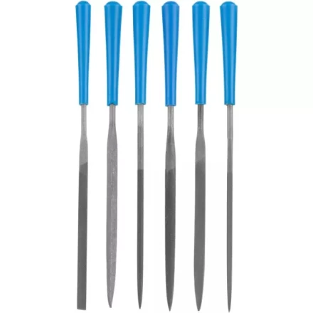 Набор ЗУБР &quot;ЭКСПЕРТ&quot;: Надфили, пластмассовая ручка, насечка 2 = Бархатная, с чехлом, 100мм, 6шт 16022-2-H6 купить в Нефтеюганске