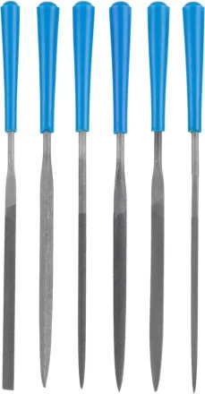 Набор ЗУБР &quot;ЭКСПЕРТ&quot;: Надфили, пластмассовая ручка, насечка 2 = Бархатная, с чехлом, 100мм, 6шт 16022-2-H6 купить в Нефтеюганске