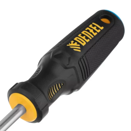 Отвертка SL8x150 мм, CrV, трехкомпонентная рукоятка Denzel 12200 купить в Нефтеюганске