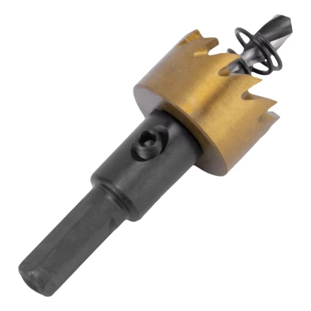 Коронка по металлу HSS, 22 мм, нитридтитановое покрытие Denzel 724103 купить в Нефтеюганске