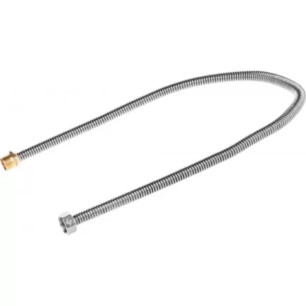 Подводка ЗУБР "ЭКСПЕРТ" сильфонная из нержавеющей стали, для воды, г/ш  (гайка-штуцер), 1/2", 0,8м 51011-G/S-080 купить в Нефтеюганске