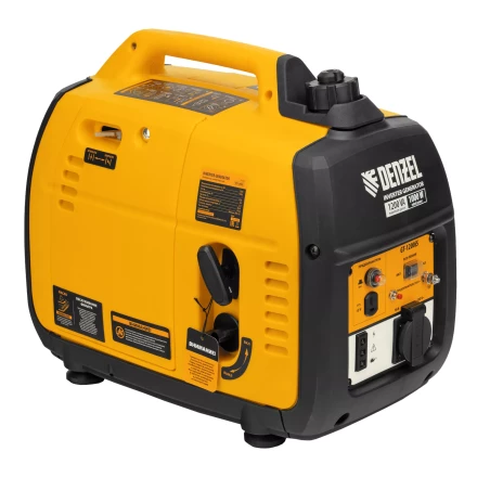 Генератор инверторный Denzel GT-1200iS, 1.2 кВт, 230 В, бак 2.4 л, закрытый корпус, ручной старт купить в Нефтеюганске
