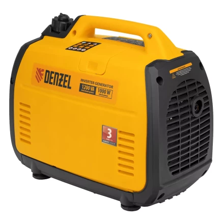 Генератор инверторный Denzel GT-1200iS, 1.2 кВт, 230 В, бак 2.4 л, закрытый корпус, ручной старт купить в Нефтеюганске