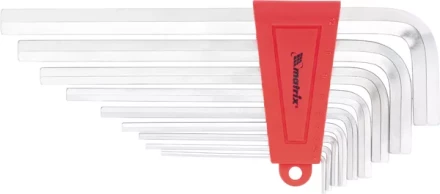 Набор ключей шестигранных имбусовых HEX, 2–12 мм, CrV,  9 шт., удлиненные ,  сатин  MATRIX 12302 купить в Нефтеюганске