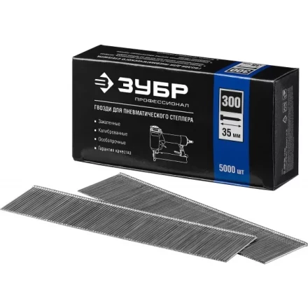 Гвозди тип 300, 35 мм, особотвердые, ЗУБР &quot;ПРОФЕССИОНАЛ&quot; 31830-35, 5000 шт 31830-35 купить в Нефтеюганске