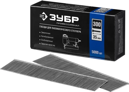 Гвозди тип 300, 35 мм, особотвердые, ЗУБР &quot;ПРОФЕССИОНАЛ&quot; 31830-35, 5000 шт 31830-35 купить в Нефтеюганске