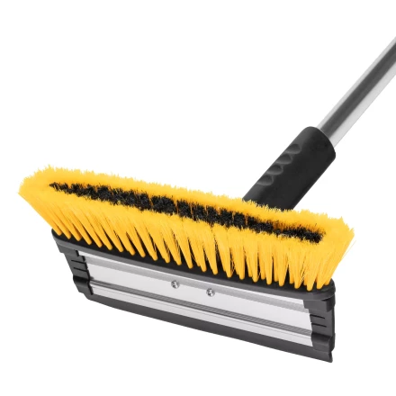 Щетка-сметка для снега со скребком Denzel, телескоп, поворотная голова, водосгон, 900-1200 мм 55308 купить в Нефтеюганске