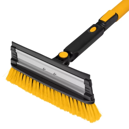 Щетка-сметка для снега со скребком Denzel, телескоп, поворотная голова, водосгон, 900-1200 мм 55308 купить в Нефтеюганске