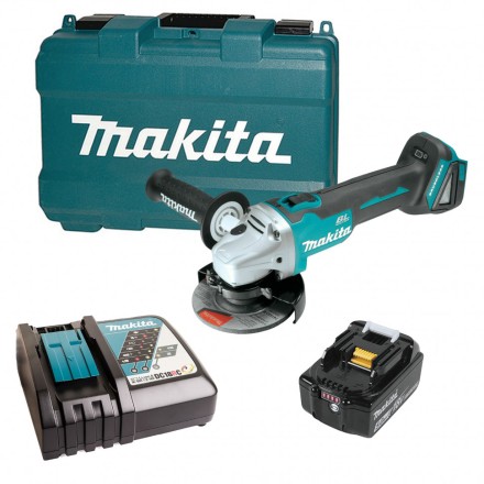 Аккумуляторная углошлифовальная машина Makita DGA504RT (1* АКБ 5Ач, ЗУ) купить в Нефтеюганске