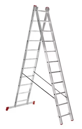 Лестница 2-х секционная алюминиевая 2*11 1013299 купить в Нефтеюганске