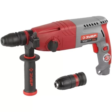 Перфоратор ЗУБР, SDS-plus, БЗП , 650 Вт, кейс ЗП-650ЭК купить в Нефтеюганске