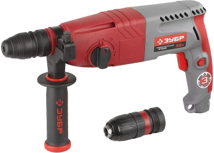 Перфоратор ЗУБР, SDS-plus, БЗП , 650 Вт, кейс ЗП-650ЭК купить в Нефтеюганске