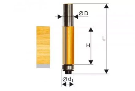 Фреза кромочная прямая ф12,7х13мм хв. 8мм Энкор 46162 46162 купить в Нефтеюганске