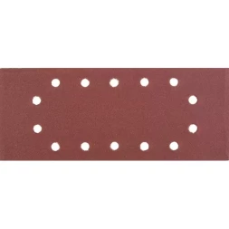 Лист шлифовальный универсальный STAYER "MASTER" на зажимах, 14 отверстий по периметру, для ПШМ, Р180, 115х280мм, 5шт 35469-180