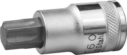 Торцовая бита-головка KRAFTOOL &quot;INDUSTRIE QUALITAT&quot;, материал S2, TORX, сатинированная, 1/2&quot;, Т60 27905-60_z01 купить в Нефтеюганске