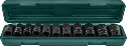 Набор головок торцевых ударных 1/2&quot;DR 10-24мм  11предметов Jonnesway S03A4111S 47183 купить в Нефтеюганске