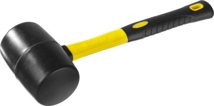 Киянка STAYER &quot;PROFESSIONAL&quot; резиновая ЧЕРНАЯ, с фиберглассовой ручкой, 900г 2054-90 купить в Нефтеюганске
