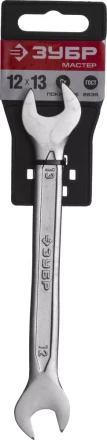 Ключ ЗУБР &quot;МАСТЕР&quot; гаечный рожковый, Cr-V сталь, хромированный, 12х13мм 27010-12-13 купить в Нефтеюганске