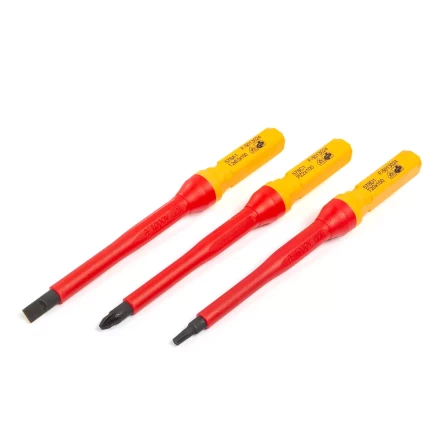 Диэлектрическая Т-образная отвертка КВТ VDE НИО-4412-Т со сменными битами, 12 шт. (87128) купить в Нефтеюганске