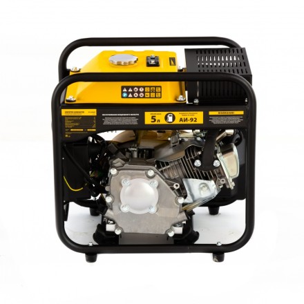 Генератор инверторный GT-2500iF, 2.5 кВт, 230 В, бак 5 л, открытый корпус, ручной старт Denzel 94704 купить в Нефтеюганске