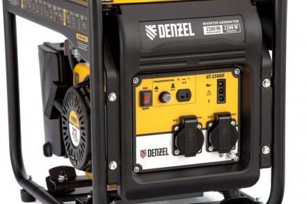 Генератор инверторный GT-2500iF, 2.5 кВт, 230 В, бак 5 л, открытый корпус, ручной старт Denzel 94704 купить в Нефтеюганске