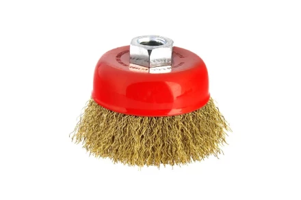 Кордщетка HAMMER чаша 75мм для УШМ гофрированная латунированная сталь (207-102) купить в Нефтеюганске