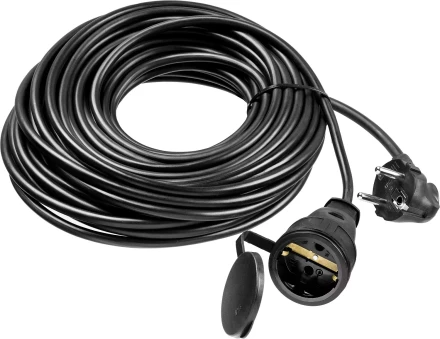 ЗУБР КГ-325-Ш, КГ, 3 х 2.5 мм2, 20 м, IP44, 4000 Вт, силовой удлинитель-шнур, Профессионал (55017-20) купить в Нефтеюганске