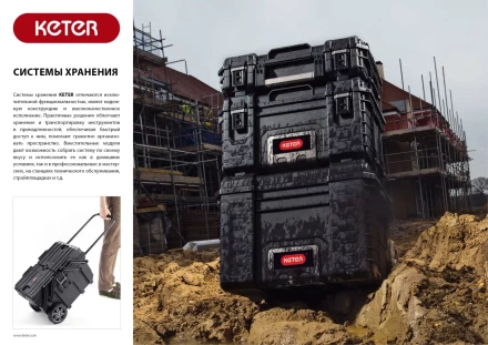 Ящик с 2 выдвижными полками "DRAWER-2", 22" KETER 38382-2 купить в Нефтеюганске