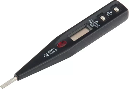 Тестер напряжения 12–220 В жидкокристаллический дисплей с неоновой лампочкой SPARTA 130855 купить в Нефтеюганске