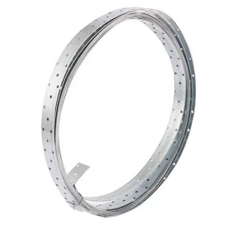 Лента перфорированная монтажная 2 мм LM 3см х 10м отверстие 4,5–5 мм цинк Россия Сибртех 46581 купить в Нефтеюганске