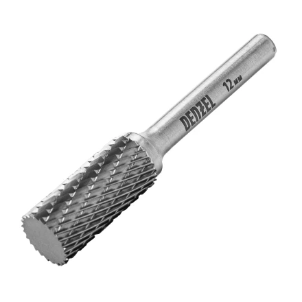 Борфреза по металлу твердосплавная, цилиндрическая, тип-А, 12 мм// Denzel 72003 купить в Нефтеюганске