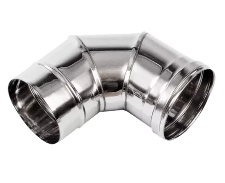 Колено дымохода 90° из нержавеющей стали (Диаметр 150 мм) для теплогенераторов BALLU EC, VERTIGO купить в Нефтеюганске