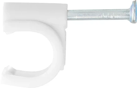 Скобы электроустановочные 10 мм круглый профиль 40 шт  СИБРТЕХ 47522 купить в Нефтеюганске