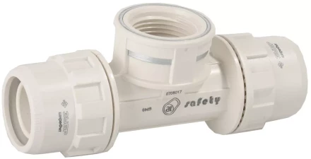 Тройник ЗУБР &quot;ШиреФит&quot; переходной &quot;штуцер с гайкой - внутренняя резьба - штуцер с гайкой&quot;, 20мм-1/2&quot;-20мм 51502-20-1/2-20 купить в Нефтеюганске