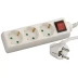 Удлинитель СВЕТОЗАР электрический с заземлением, выключателем, евро, с защитными шторками, 3 гнезда, 3м SV-55035-3 купить в Нефтеюганске