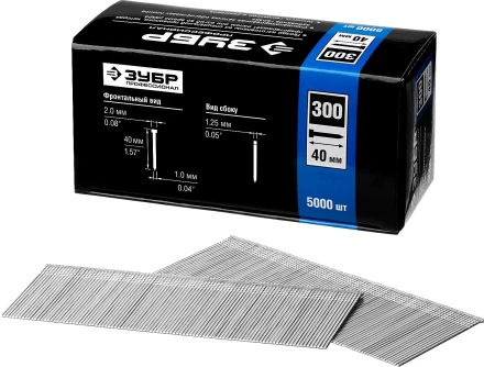 Гвозди тип 300, 40 мм, особотвердые, ЗУБР &quot;ПРОФЕССИОНАЛ&quot; 31830-40, 5000 шт 31830-40 купить в Нефтеюганске