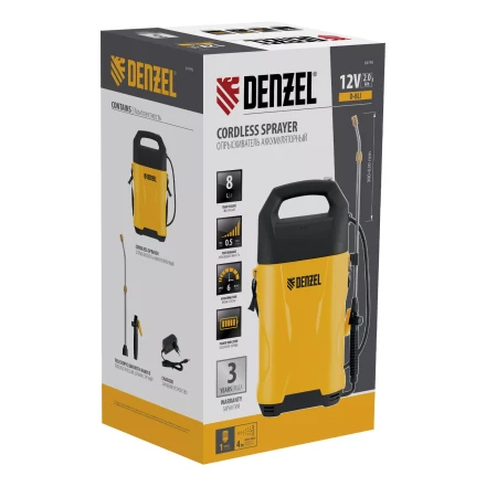 Опрыскиватель аккумуляторный Denzel D-8LI, 8 л, 12 В, 2 Ач 64795 купить в Нефтеюганске