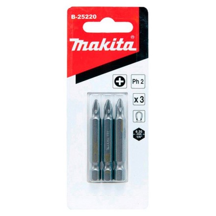 Биты Makita PH2 50мм 3шт (B-25220) купить в Нефтеюганске