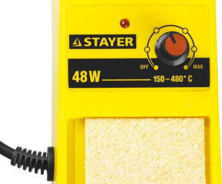 Паяльная станция аналоговая, STAYER &quot;MASTER&quot; 55371, диапазон 150-480°C, 48Вт 55371 купить в Нефтеюганске