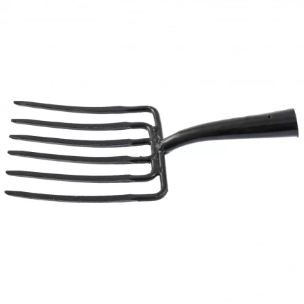 Вилы копальные шестирогие 195 х 220 мм удлиненная тулейка без черенка Россия 63839 купить в Нефтеюганске