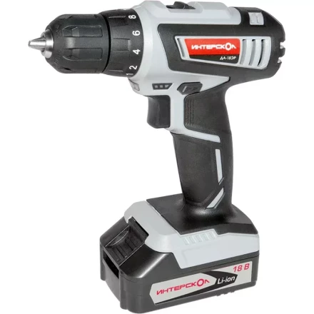 Дрель-шуруповерт ИНТЕРСКОЛ ДА-18ЭР аккумулятора х2 (1.5Ач) купить в Нефтеюганске